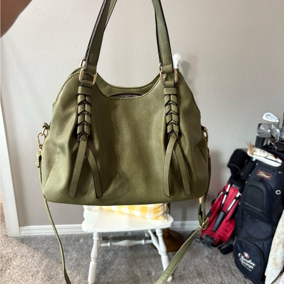Olive Green Women's Handbag - Picture 1 of 4